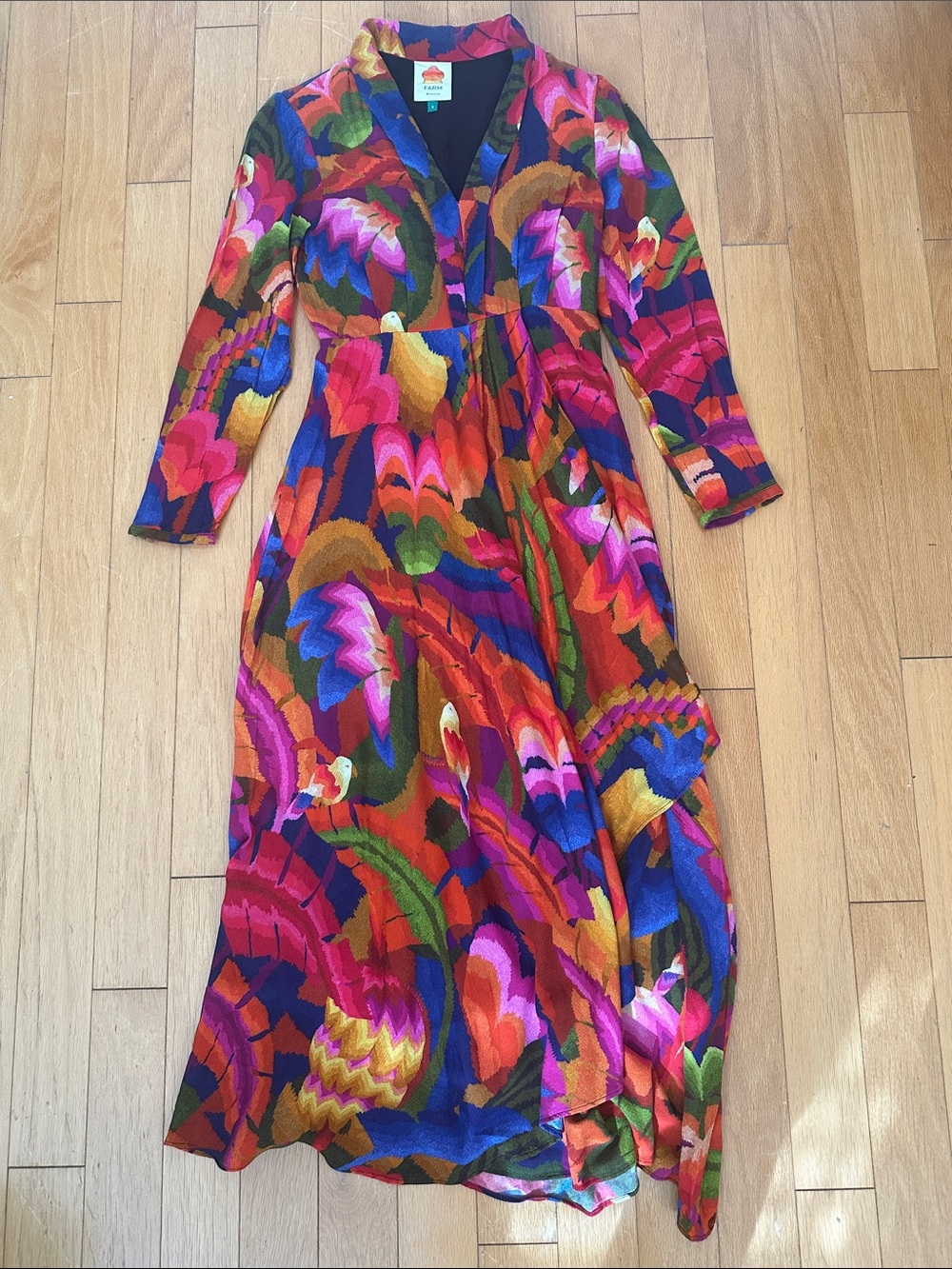 Farm Rio Floral Maxi Dress size small